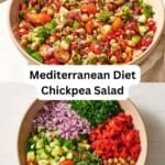 Chickpea salad pin image 3.